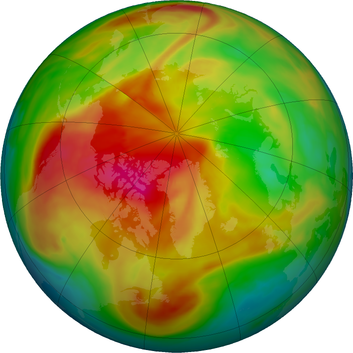 Arctic ozone map for 06 March 2017